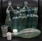 WO1/WW1 Lot van 14 antieke flessen: whisky, saus, mosterd, Verzamelen, Ophalen of Verzenden, Zo goed als nieuw