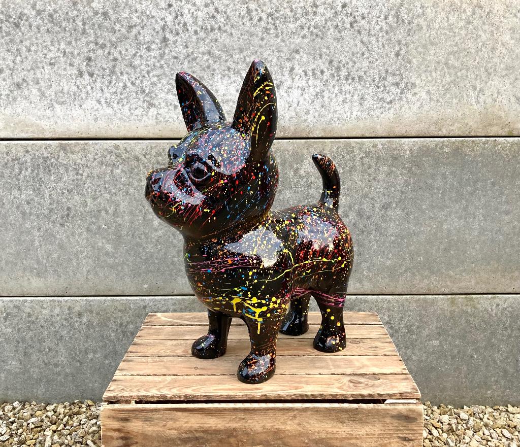 Chihuahua tuinbeeld H52cm WEG = WEG, Ophalen, Nieuw, Overige materialen, Dierenbeeld