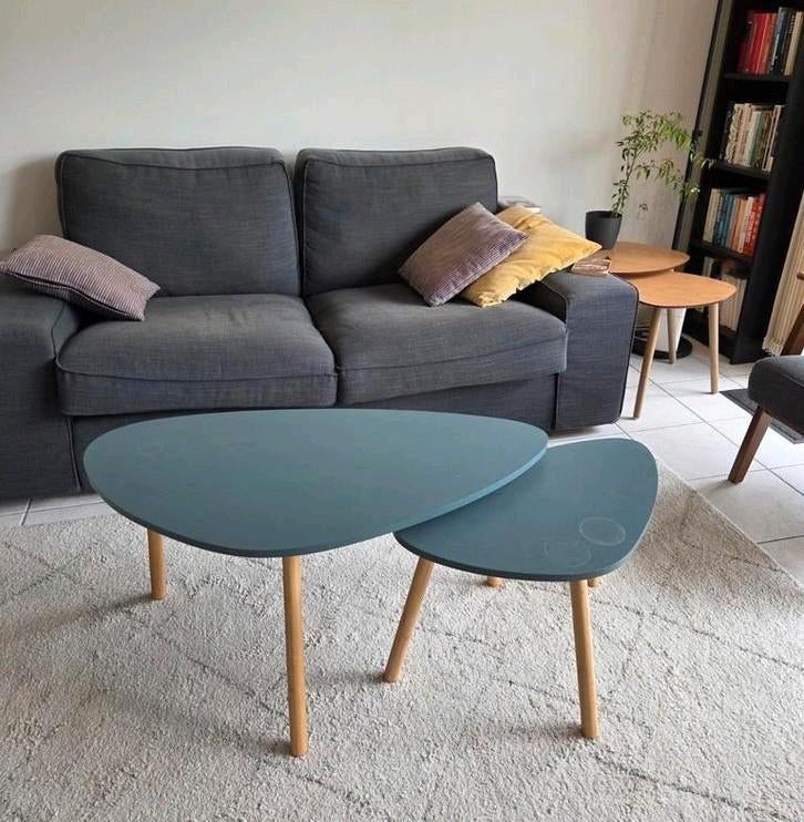 Set van 2 Salontafels, Ophalen, Gebruikt, Hout, Modern