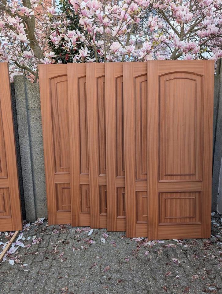 10 Binnendeuren Massief Fineer Eik, Doe-het-zelf en Bouw, Deuren en Vliegenramen, Nieuw, Binnendeur, 200 tot 215 cm, Minder dan 80 cm