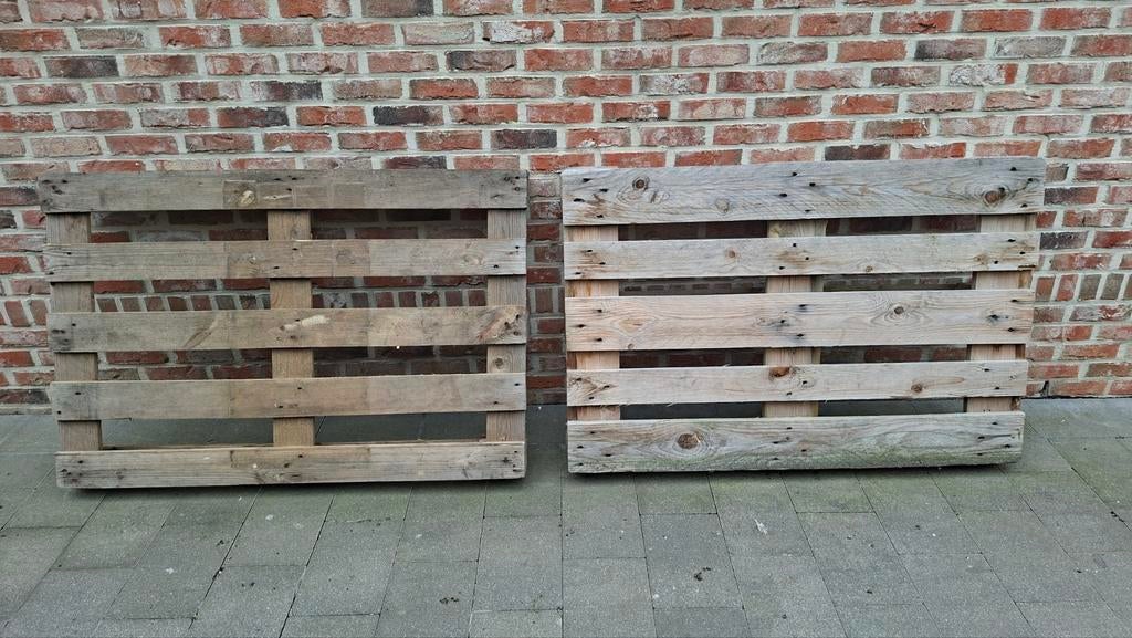 2 Houten paletten, Ophalen