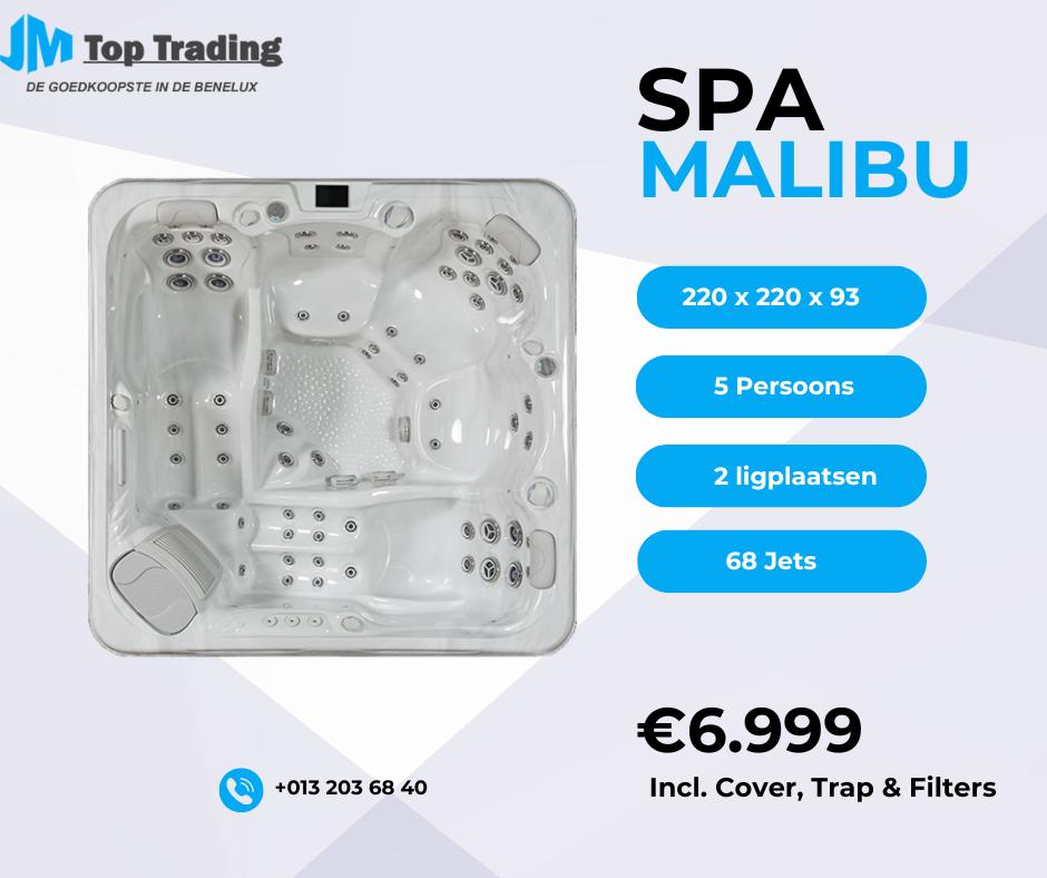 Jacuzzi Malibu (Balboa) - 5 pers. - 220x220cm - 68 jets!, Enlèvement, Filtre