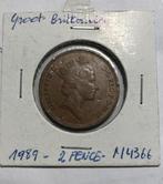 Gr.Br. 2 pence, 1989 Queen Elizabeth2, zeer fraai, Verzenden