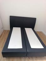 Boxspring 160x200 €120 Levering GRATIS 0488790706, Ophalen, Gebruikt, Zwart, Tweepersoons