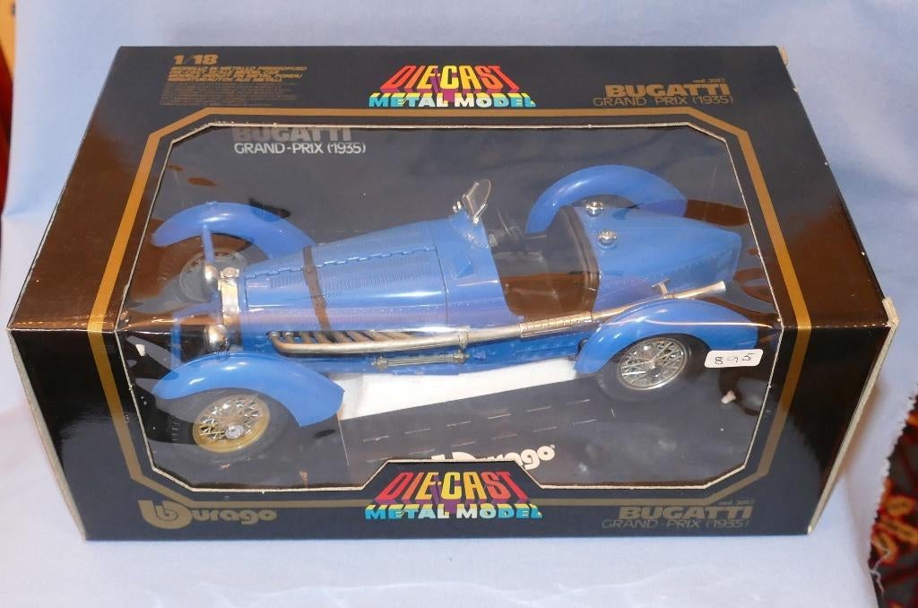 Stockverkoop Bburago 1/18 : Bugatti Grand Prix 1935, Hobby en Vrije tijd, Verzenden, Nieuw, Auto, Burago
