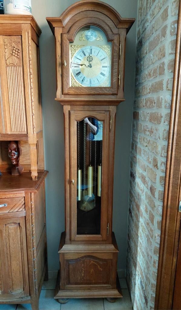 Horloge sur pied pleine de solides, fabriquée à la main, Antiquités & Art, Antiquités | Horloges, Enlèvement