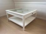 Ikea Liatorp salontafel met glazen blad en lade, 50 tot 100 cm, Gebruikt, 50 tot 75 cm, Ophalen