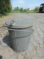 Vintage vuilnisemmer met opdruk Wevelgem, Antiek en Kunst, Curiosa en Brocante, Ophalen