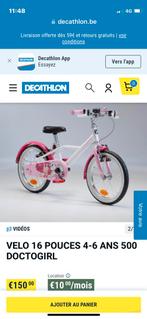 Vélo fille Btwin 16 pouce, Frein à main, 16 pouces, Btwin, Utilisé