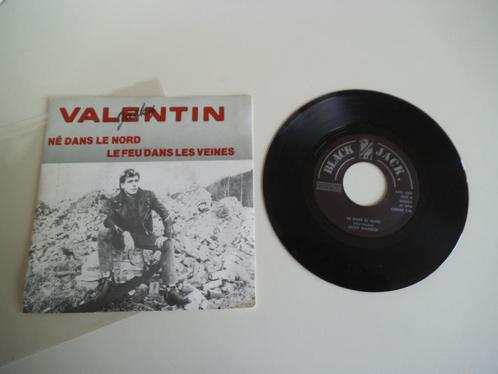 7" Jacky Valentin Né dans le nord, CD & DVD, Vinyles Singles, Utilisé, Single, 7 pouces, Enlèvement ou Envoi