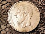 BELGIË 5 FRANK 1868 LEOPOLD 2 ZILVER ( 1 ), Zilver, Ophalen of Verzenden, Losse munt, Zilver
