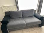 Canapé clic clac et rangement gris, Ophalen, Gebruikt