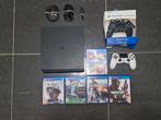 Playstation 4 Slim 1TB | 2 Controllers | 5 Games, Games en Spelcomputers, Spelcomputers | Sony PlayStation 4, Ophalen, Met games