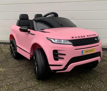 Range Rover Evoque 12v roze bluetooth Rc / Leder zitje/ rub!