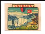 Décalcomanie CARDADA (Locarno - Tessin - Suisse), Envoi, Comme neuf