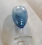 verre vintage  bleu irisé, Enlèvement, Utilisé, Verre ou Verres, Verre