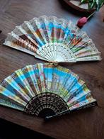 Lot de 2 éventails Italie vintage, Enlèvement ou Envoi