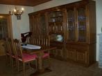 Meuble salle à manger en chêne plus table et 6 chaises impec, Maison & Meubles, Armoires | Buffets, Comme neuf, Chêne, 200 cm ou plus