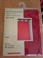 Rideau voile rouge prêt à l'emploi à passants, Maison & Meubles, 100 à 150 cm, Enlèvement, 200 cm ou plus, Neuf