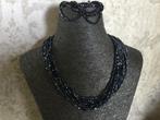 Victoria ketting + armband blauw, Ophalen of Verzenden, Zo goed als nieuw, Blauw