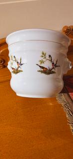 porseleinen bloempotten met schaaltje, Ophalen