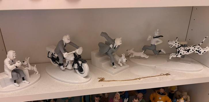 9 pièces hors-série officielle "Figurines Tintin", Verzamelen, Beelden en Beeldjes, Zo goed als nieuw, Ophalen