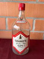 Lege fles gin gilbey’s, Ophalen of Verzenden, Zo goed als nieuw