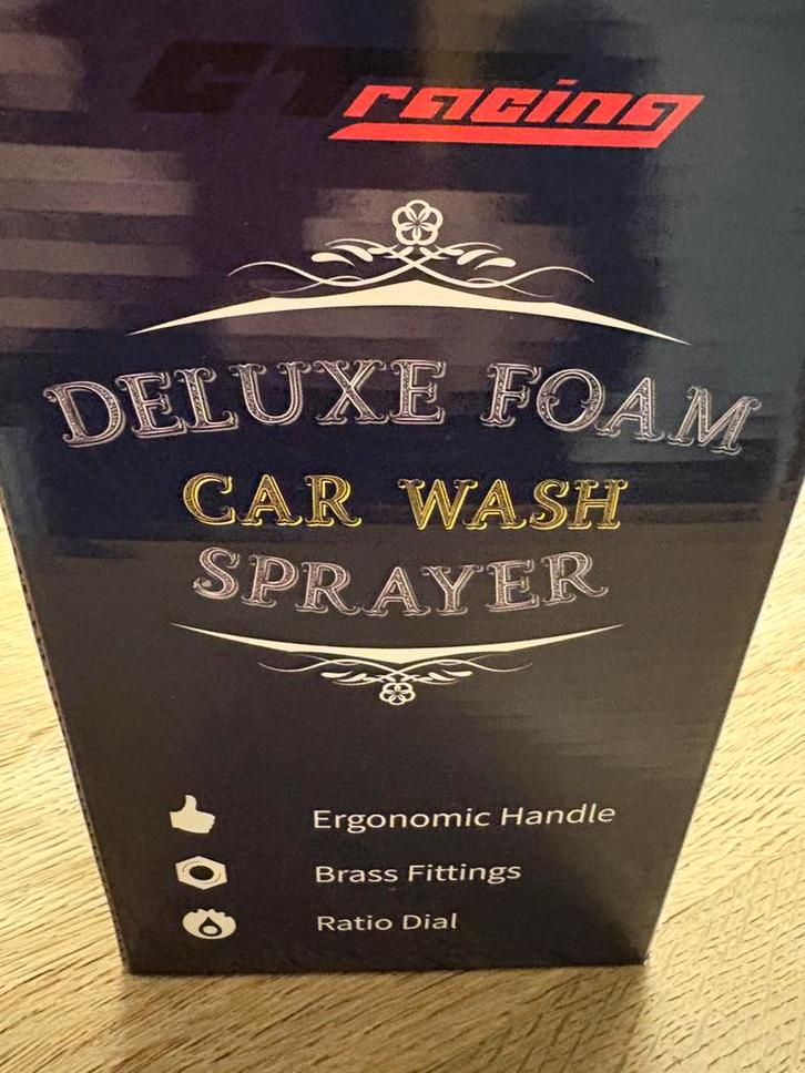 Deluxe Foam carwash shuimpistool  nieuw in doos 15 euro !!!, Handtassen en Accessoires, Uiterlijk | Gezichtsverzorging, Zo goed als nieuw