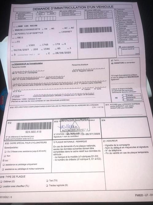 BMW 1-serie 116i Benzine KLAAR OM TE WORDEN GEREGISTREERD, Auto's, BMW, Particulier, 1 Reeks, ABS, Airbags, Airconditioning, Boordcomputer