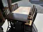 Eiken tafel + 6 stoelen, Huis en Inrichting, Tafels | Eettafels, Ophalen, Gebruikt, Eikenhout, 50 tot 100 cm