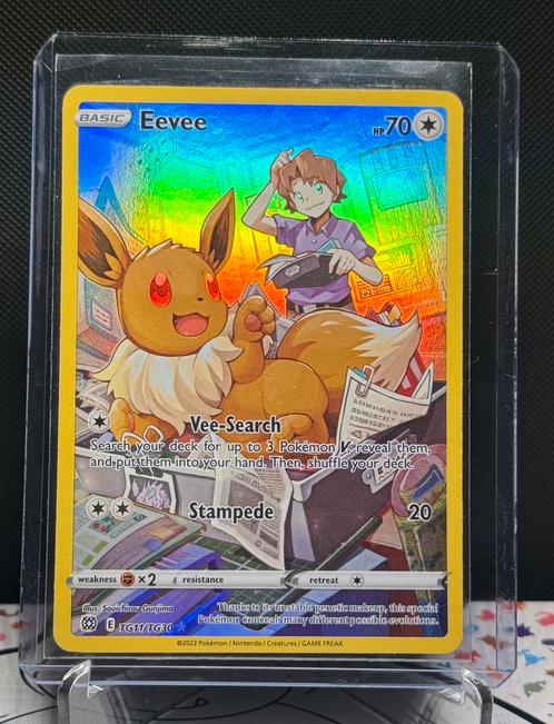 Eevee - TG11/TG30, Hobby en Vrije tijd, Verzamelkaartspellen | Pokémon, Zo goed als nieuw, Ophalen of Verzenden