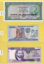 MOZAMBIQUE - LOT BILJETTEN (3 stuks), Postzegels en Munten, Bankbiljetten | Afrika, Setje, Ophalen of Verzenden, Overige landen