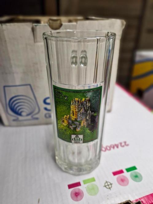 6x DAB BIER - BURG ELTZ BIERGLAS MET OOR  DUITSLAND DORTMUND, Verzamelen, Glas en Drinkglazen, Nieuw, Bierglas, Ophalen of Verzenden