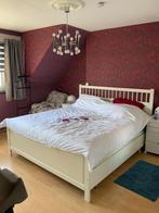 Boxspring Ikea 180 x 200, Huis en Inrichting, Ophalen, Wit, Tweepersoons, Zo goed als nieuw