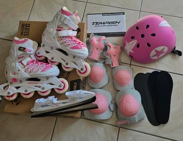Skates/schaatsen Tempish CLIPS DUOm.37-40 incl.Helm+bescherm beschikbaar voor biedingen