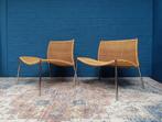 2x Vintage rotan design fauteuils, Huis en Inrichting, Fauteuils, Ophalen