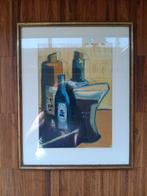 Gesigneerd stilleven in kader, Antiek en Kunst, Kunst | Schilderijen | Klassiek, Ophalen of Verzenden