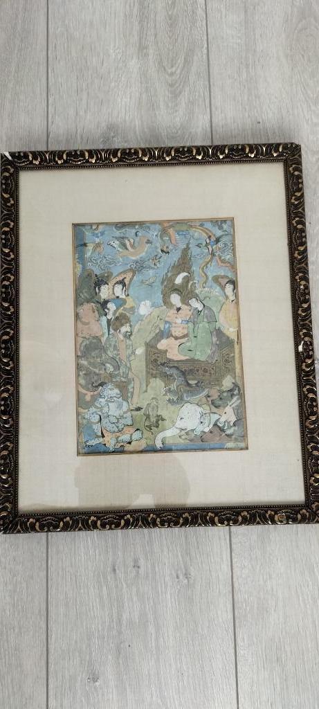 Chinese tekening. 1931 . Met bijhorende tekst ., Antiek en Kunst, Kunst | Schilderijen | Abstract, Ophalen