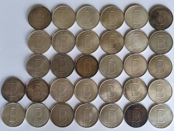 32 X 250F - 800g Zilver 835/1000 Boudewijn / Baudouin 1976 beschikbaar voor biedingen