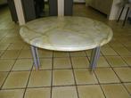 Salontafel rond,hout en metaal, Ophalen, Rond, Zo goed als nieuw, Modern