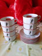 7 tassen + 5 ondertassen (Verkade - Pinguïn) Limited edition, Enlèvement ou Envoi, Neuf, Poterie, Tasse(s) et/ou soucoupe(s)