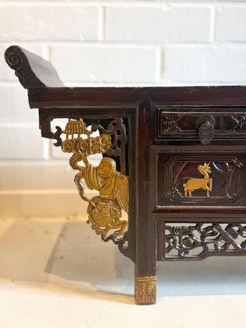 Late 19 century chinese low side table/console, Antiek en Kunst, Antiek | Meubels | Kasten, Ophalen