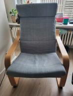 Ikea Poäng fauteuil met extra nieuw kussen, Huis en Inrichting, Fauteuils, Ophalen, Hout, 75 tot 100 cm, Zo goed als nieuw