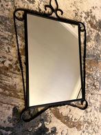 Vintage smeedijzeren spiegel, Antiek en Kunst, Minder dan 100 cm, Minder dan 50 cm, Rechthoekig, Ophalen