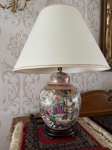 Mooie Chinese lampedaire / lamp, Huis en Inrichting, Lampen | Tafellampen, Ophalen, Overige materialen, 50 tot 75 cm, Klassiek