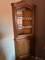 Massieve houten vitrinekast / buffetkast – klassiek model, Ophalen, Zo goed als nieuw