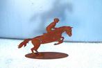 cheval au saut en fer forgé rouillé sur plaque ., Enlèvement ou Envoi, Neuf