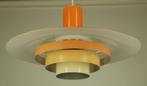 Vintage 1970's groot formaat, Ø 60 cm. Deense hanglamp, Huis en Inrichting, Verzenden