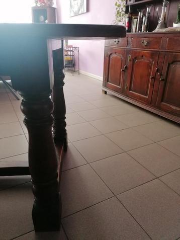 À DONNER TABLE SALLE À MANGER EN CHENE BRUN FONCÉ, Enlèvement, Utilisé, 50 à 100 cm, Chêne