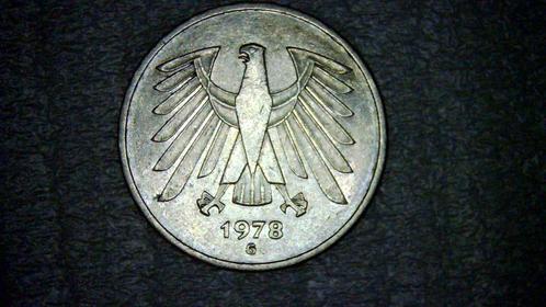 5 Deutsche Mark, Duitsland (3 beschikbaar, 1975J, 1978G, 198, Postzegels en Munten, Munten | Europa | Niet-Euromunten, Duitsland